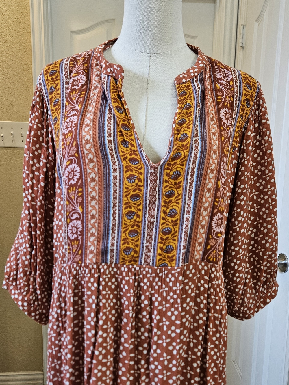 Knox Rose Boho Peasant Dress – Size Medium - Picture 4 of 12